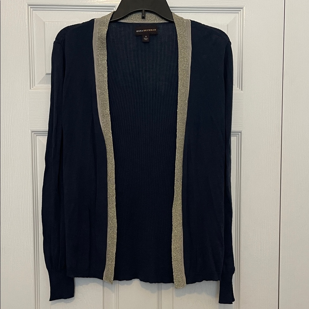 Dana Buchman Navy Cardigan